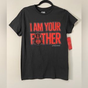 Star Wars Unisex T-Shirt Size Small Black Darth Vader Graphic Tee NWT